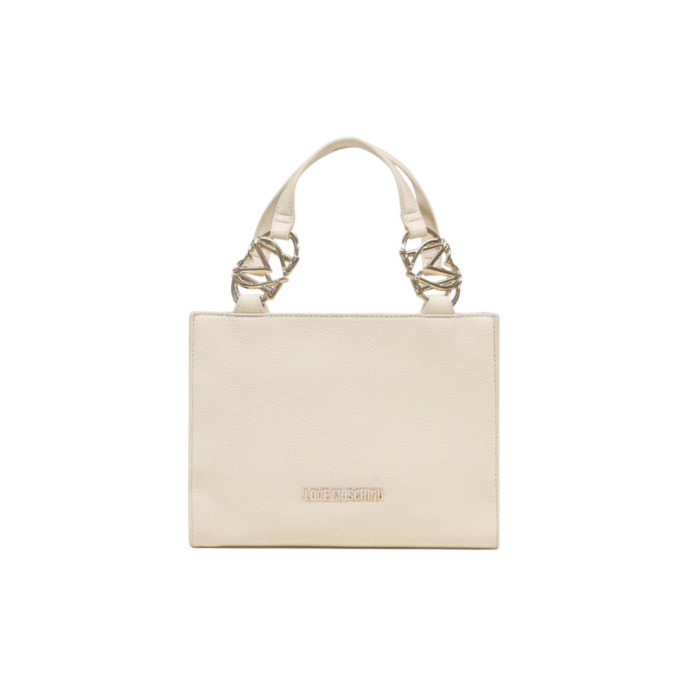 Love Moschino Beige Polyethylene Handbag - Luxe Nova