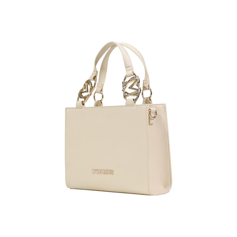 Love Moschino Beige Polyethylene Handbag - Luxe Nova