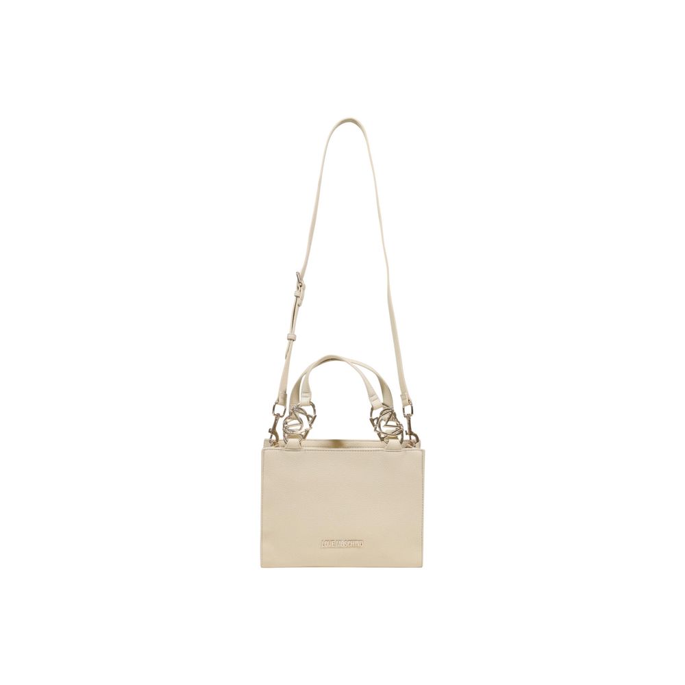 Love Moschino Beige Polyethylene Handbag - Luxe Nova