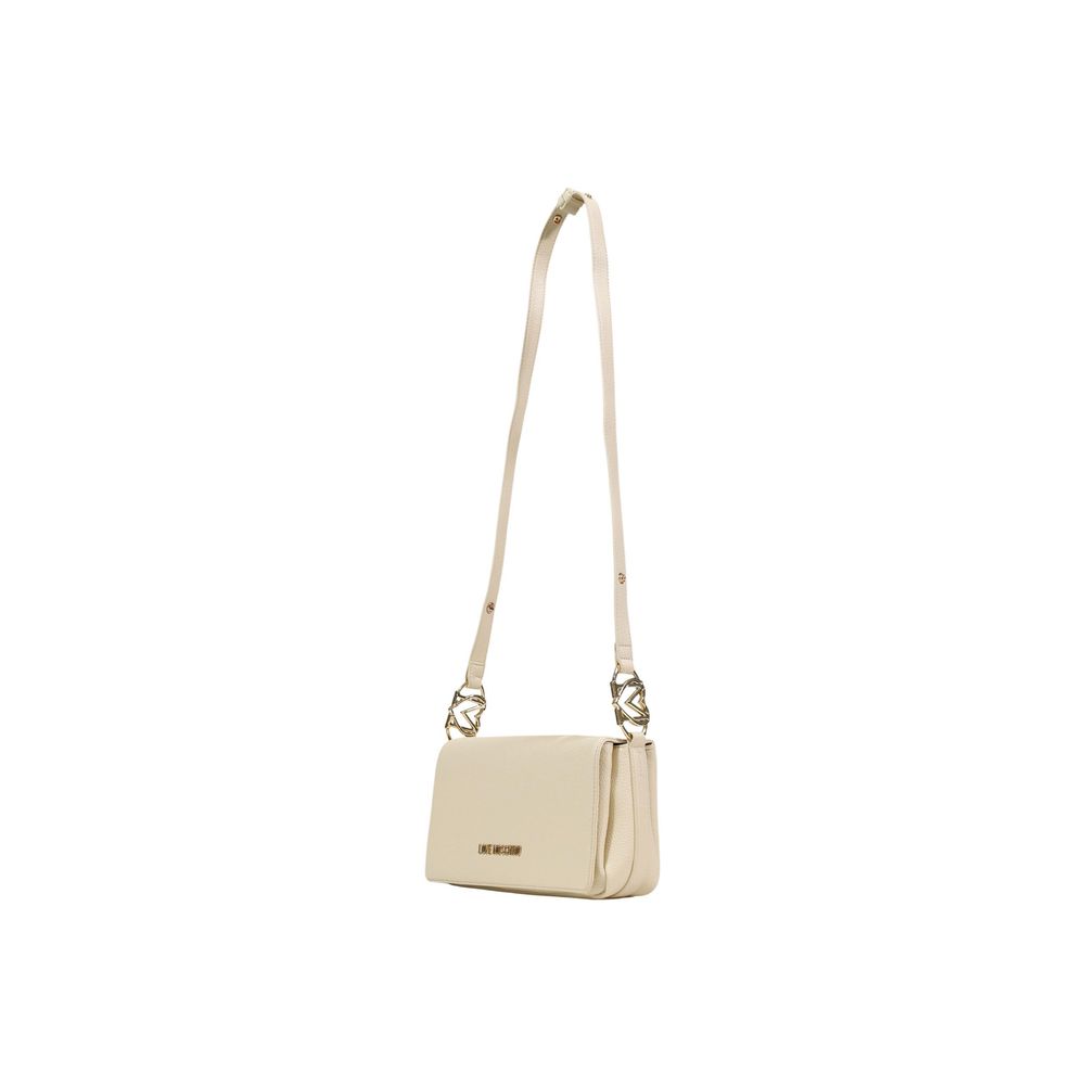 Love Moschino Beige Polyethylene Handbag - Luxe Nova