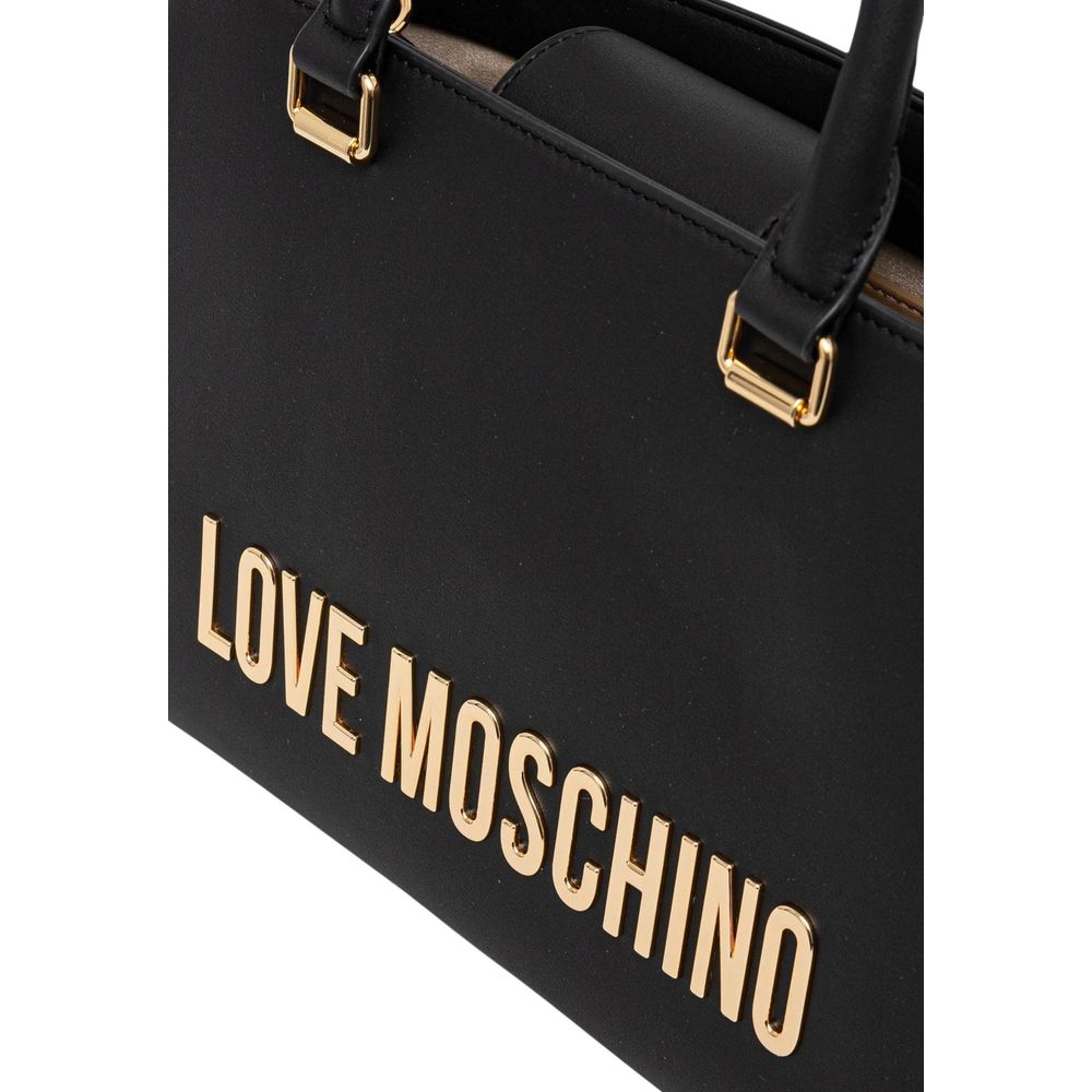 Love Moschino Bicolor Polyethylene Handbag - Luxe Nova