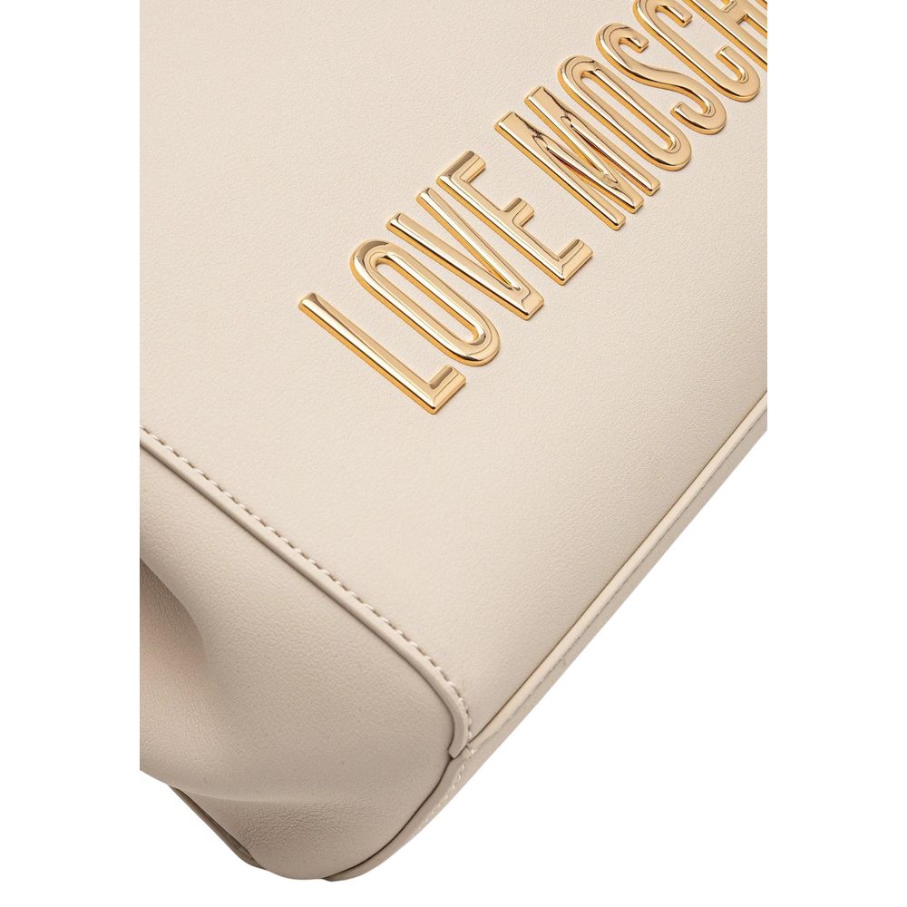 Love Moschino Beige Polyethylene Handbag - Luxe Nova