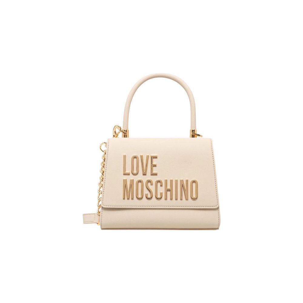 Love Moschino Beige Polyethylene Handbag - Luxe Nova