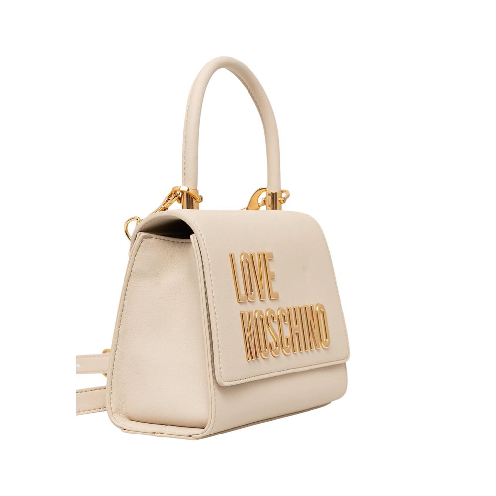 Love Moschino Beige Polyethylene Handbag - Luxe Nova