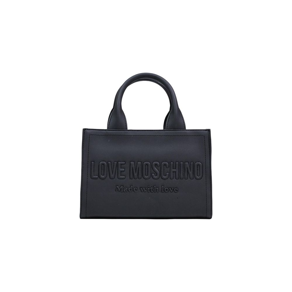 Love Moschino Black Polyethylene Handbag - Luxe Nova