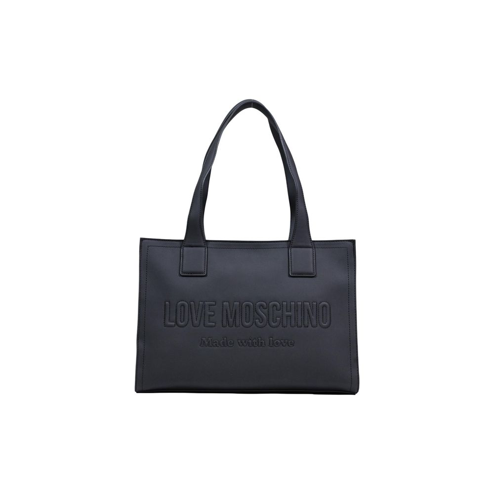 Love Moschino Black Polyethylene Handbag - Luxe Nova