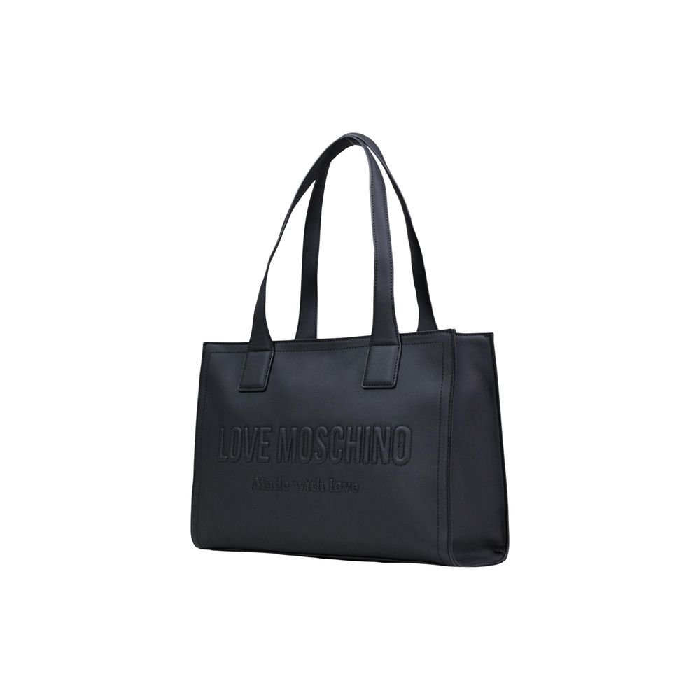 Love Moschino Black Polyethylene Handbag - Luxe Nova