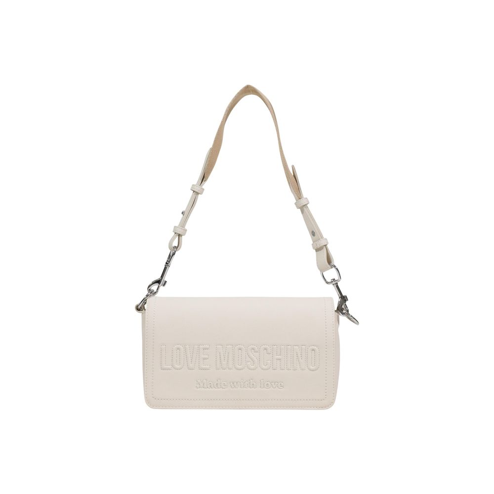 Love Moschino Beige Polyethylene Handbag - Luxe Nova