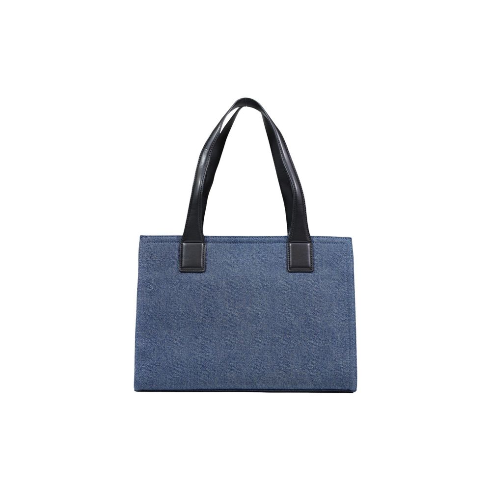 Love Moschino Blue Cotton Handbag - Luxe Nova