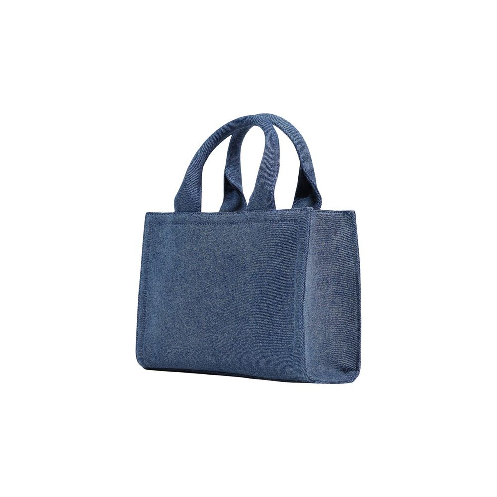 Love Moschino Blue Cotton Handbag - Luxe Nova