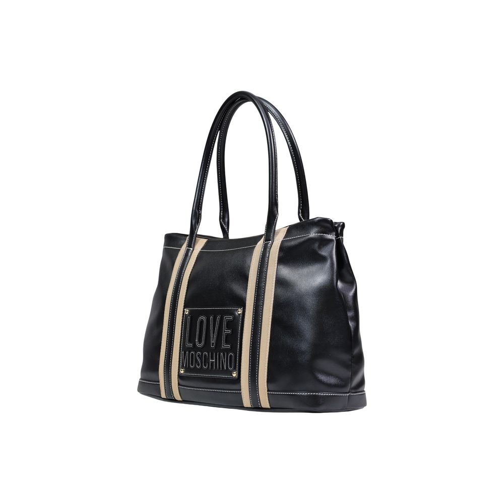 Love Moschino Black Polyethylene Handbag - Luxe Nova