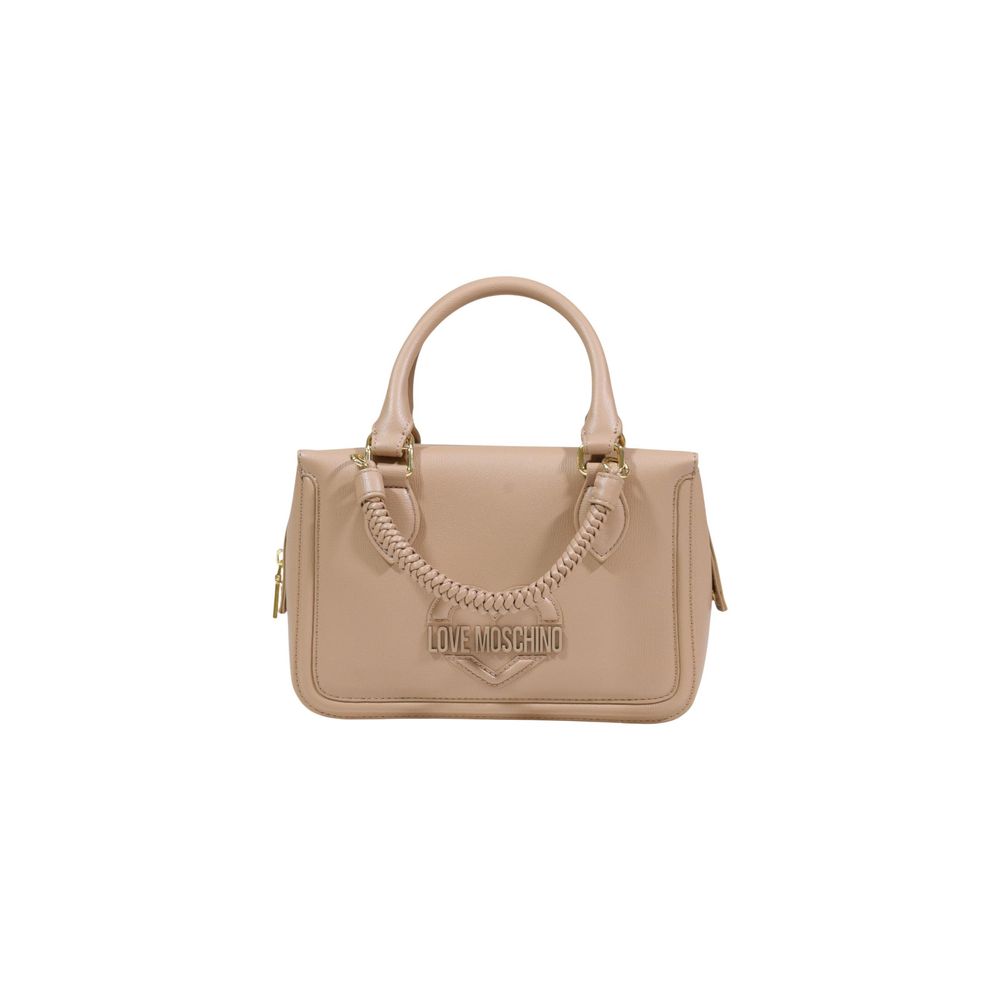 Love Moschino Beige Polyethylene Handbag - Luxe Nova