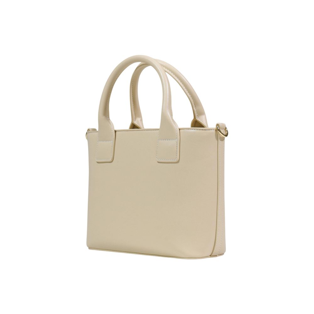 Love Moschino Cream Polyethylene Handbag - Luxe Nova