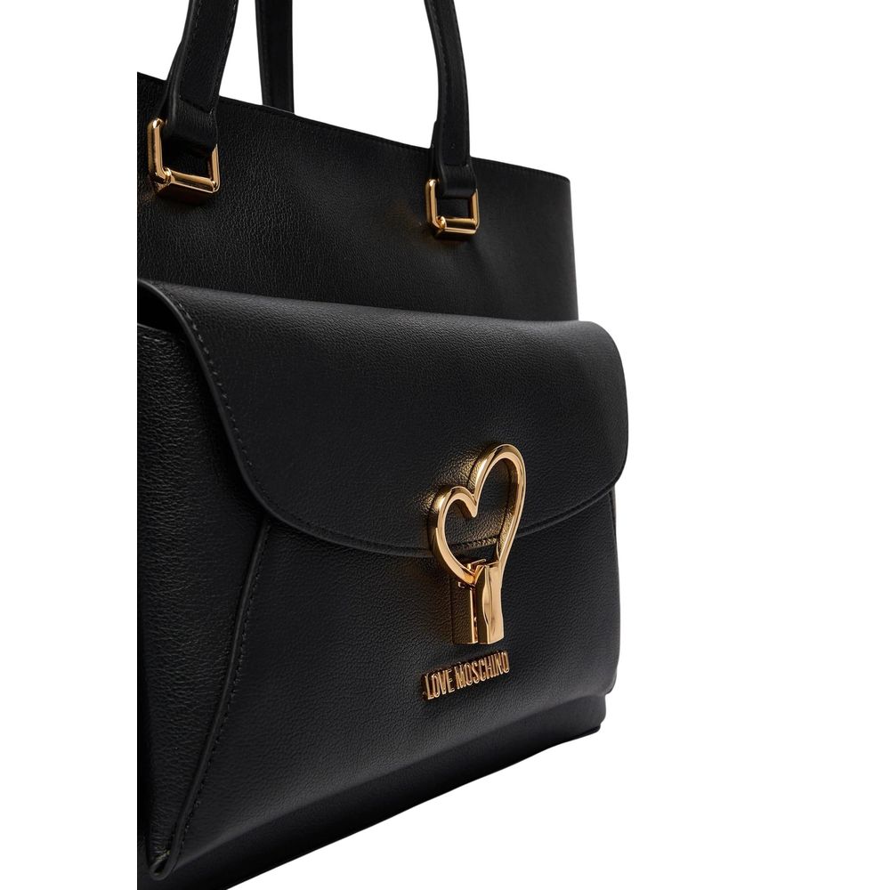 Love Moschino Black Polyethylene Handbag - Luxe Nova