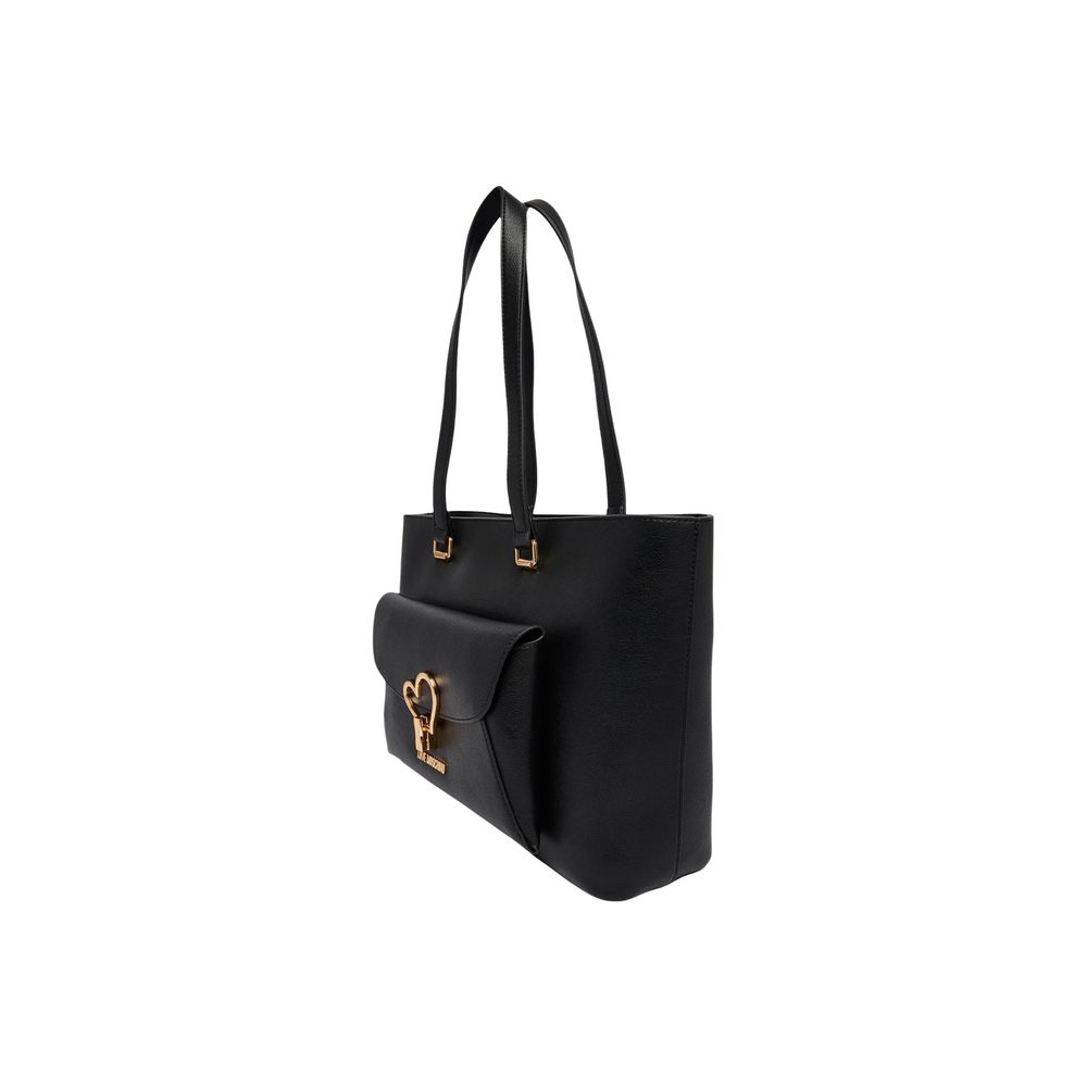 Love Moschino Black Polyethylene Handbag - Luxe Nova