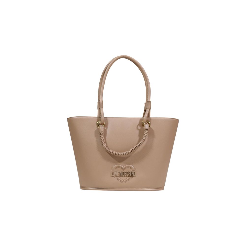 Love Moschino Beige Polyethylene Handbag - Luxe Nova