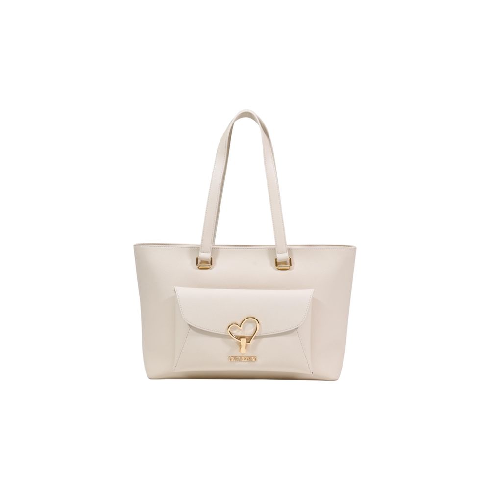 Love Moschino Beige Polyethylene Handbag - Luxe Nova