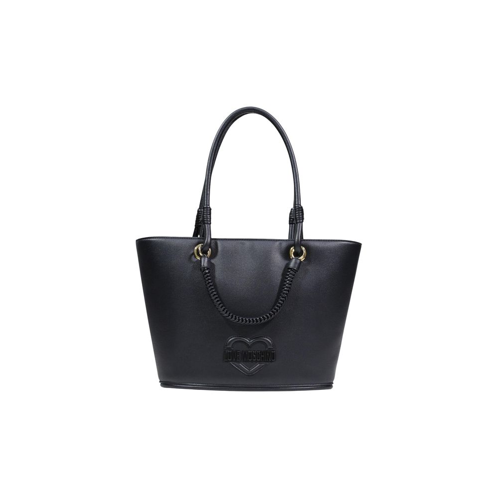 Love Moschino Black Polyethylene Handbag - Luxe Nova