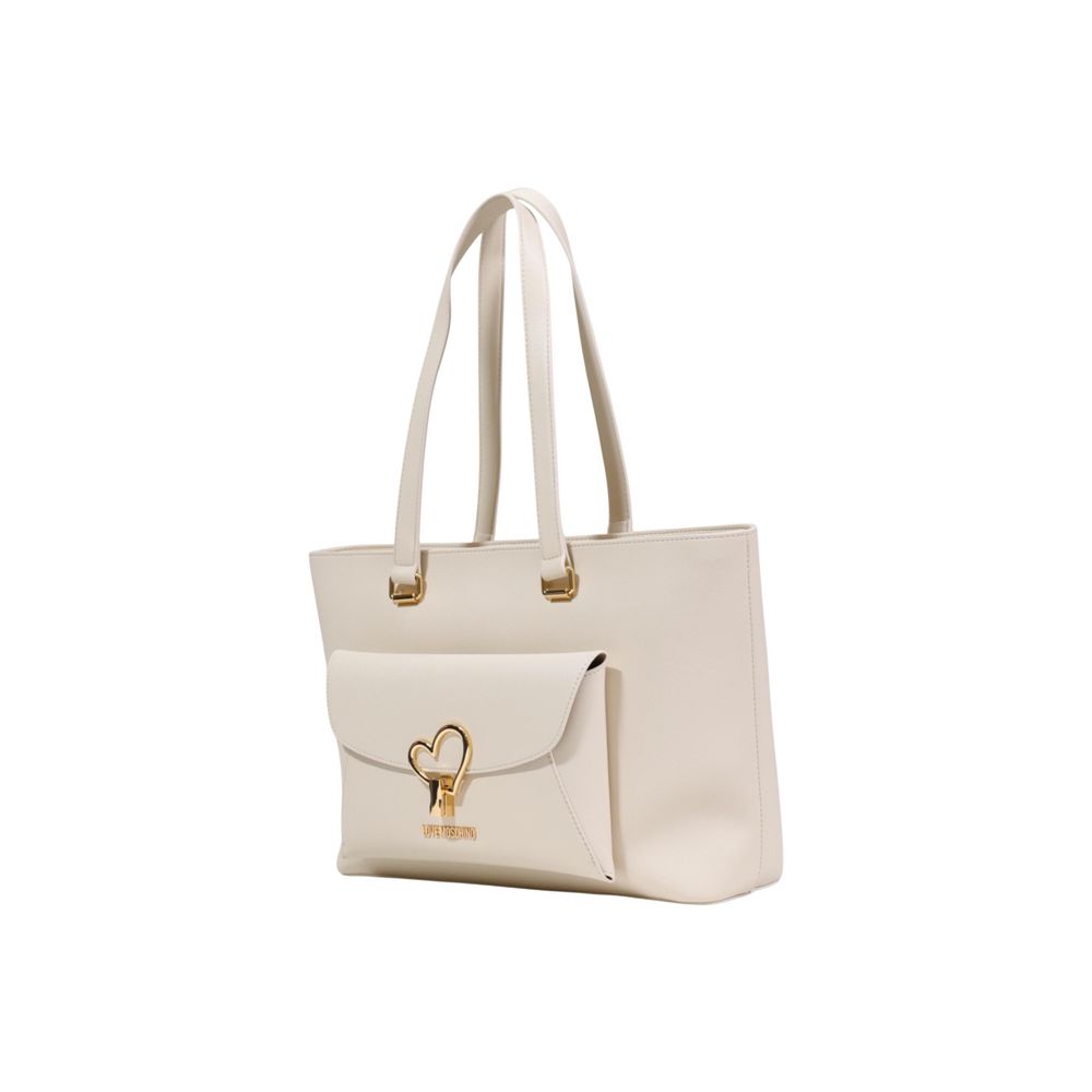 Love Moschino Beige Polyethylene Handbag - Luxe Nova