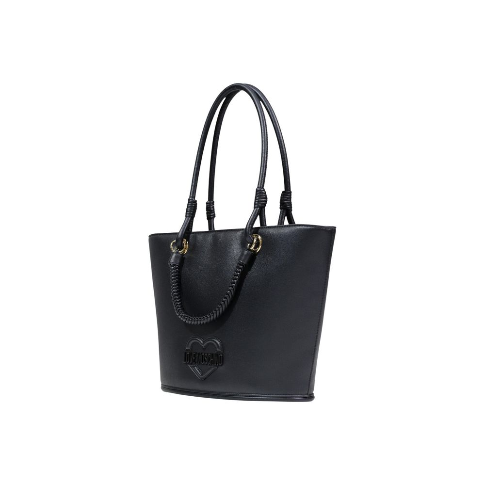Love Moschino Black Polyethylene Handbag - Luxe Nova