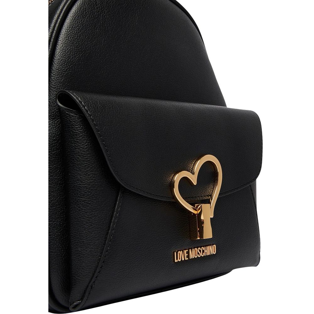 Love Moschino Black Polyethylene Backpack - Luxe Nova