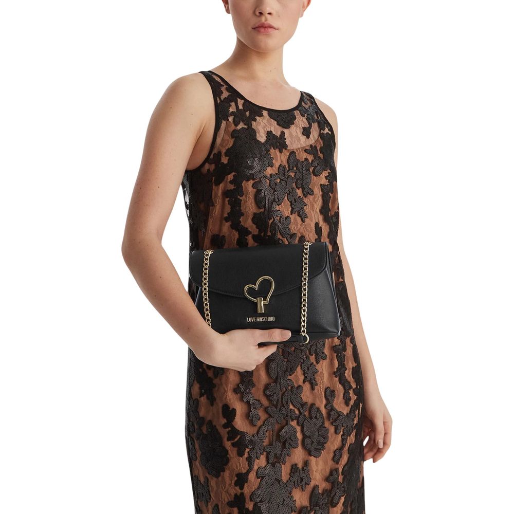 Love Moschino Black Polyethylene Handbag - Luxe Nova