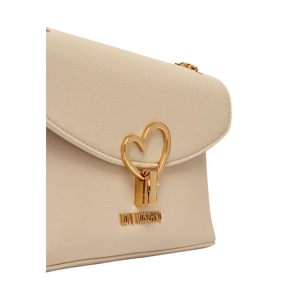 Love Moschino Beige Polyethylene Handbag - Luxe Nova