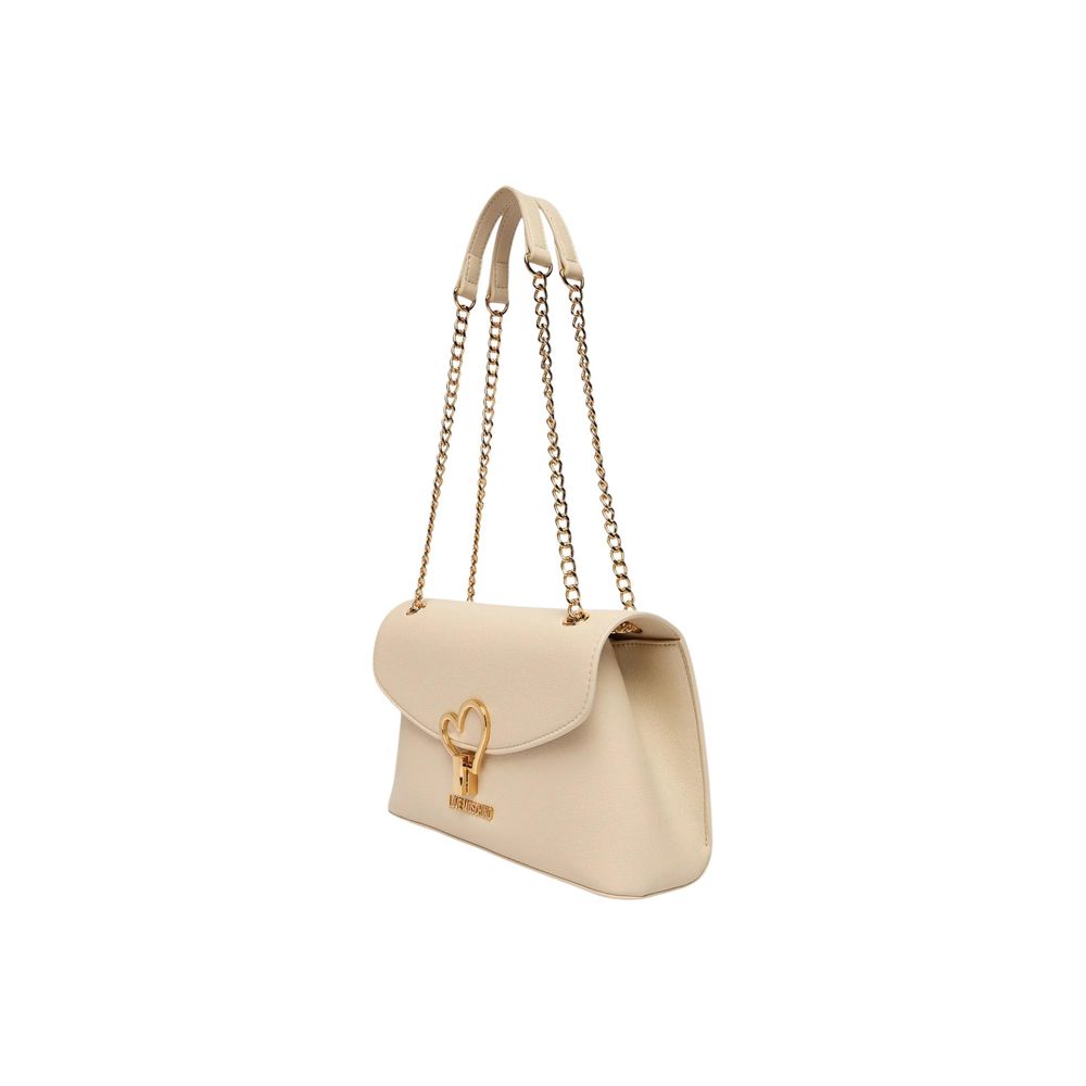 Love Moschino Beige Polyethylene Handbag - Luxe Nova