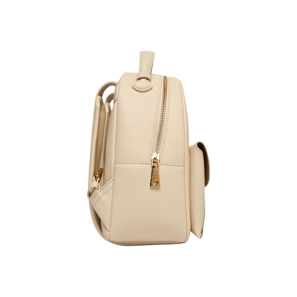 Love Moschino Beige Polyethylene Backpack - Luxe Nova