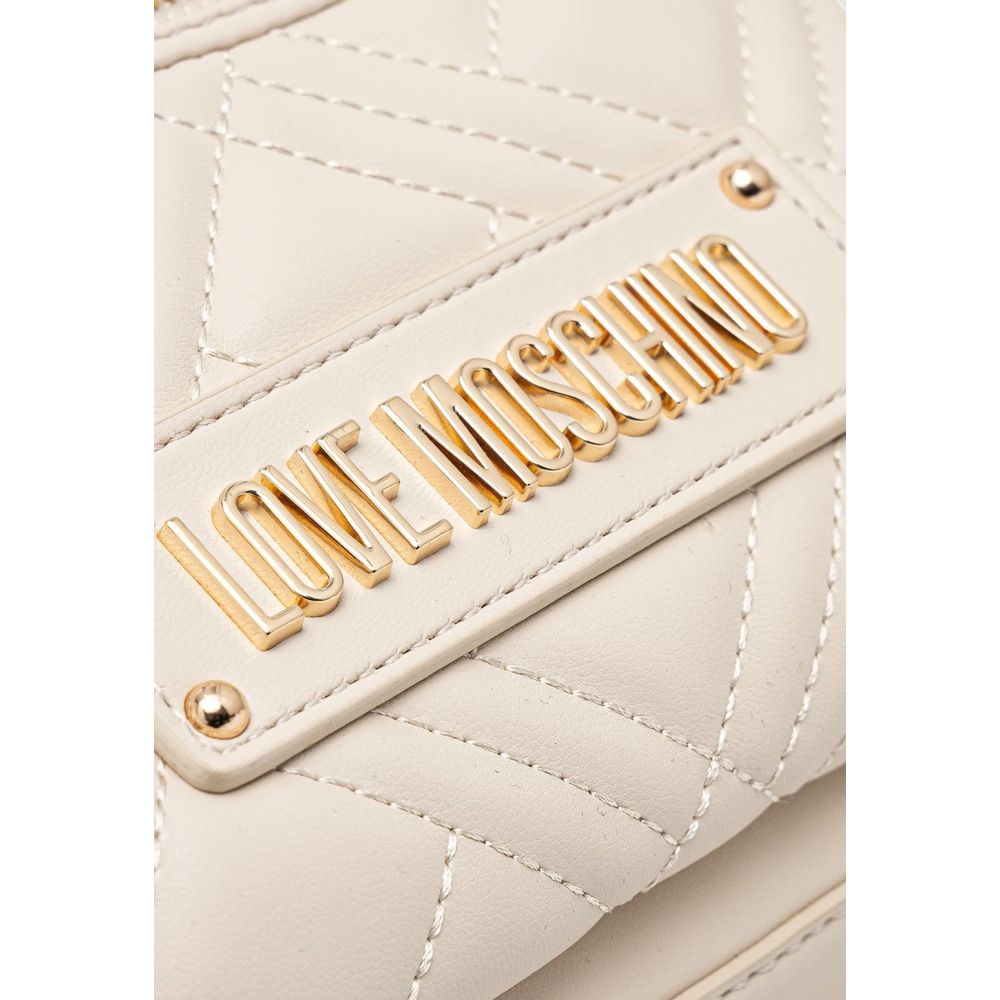 Love Moschino Beige Polyethylene Backpack - Luxe Nova