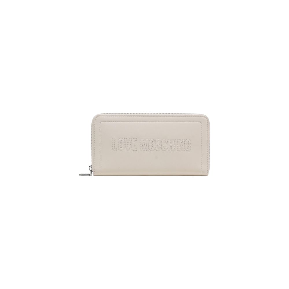 Love Moschino Beige Polyethylene Wallet - Luxe Nova