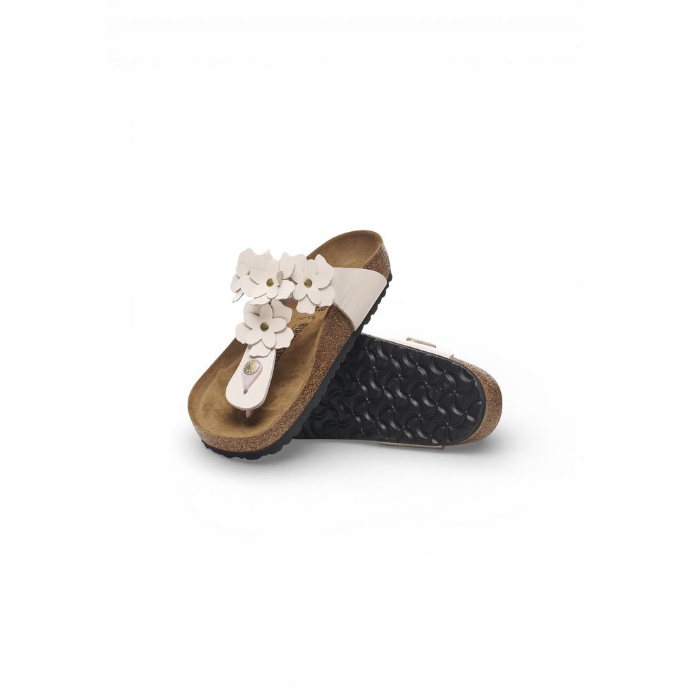Birkenstock Pink Leather Flat Sandals - Luxe Nova