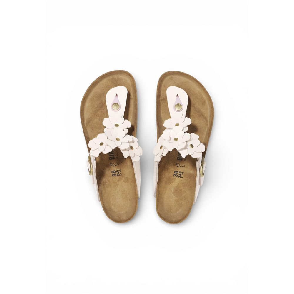 Birkenstock Pink Leather Flat Sandals - Luxe Nova