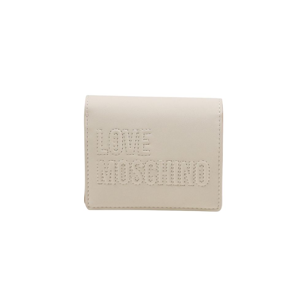 Love Moschino Beige Polyethylene Wallet - Luxe Nova