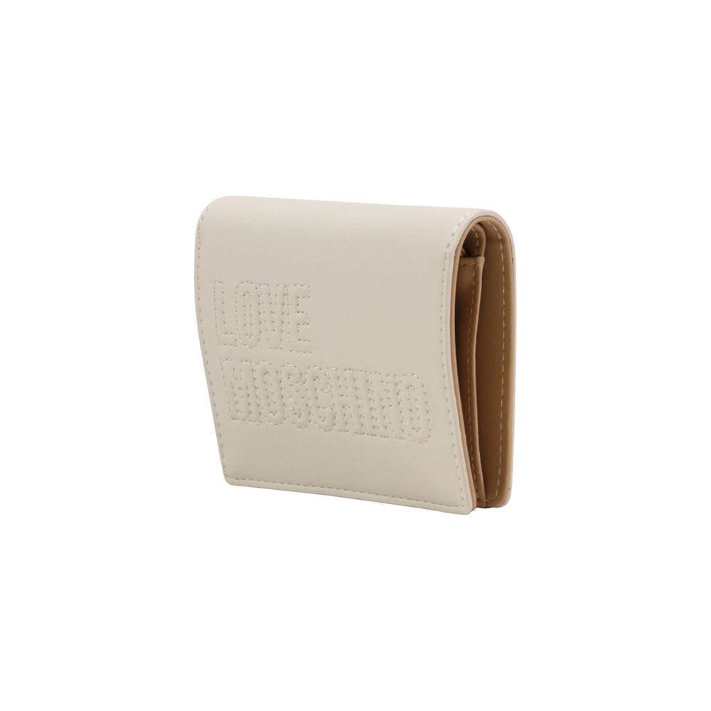 Love Moschino Beige Polyethylene Wallet - Luxe Nova