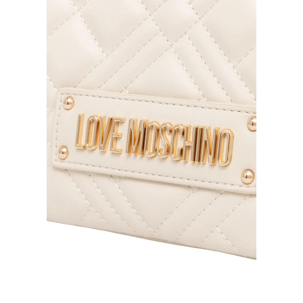 Love Moschino Beige Polyethylene Handbag - Luxe Nova