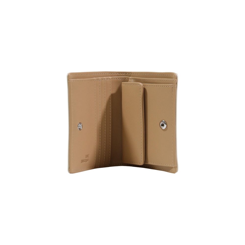 Love Moschino Beige Polyethylene Wallet - Luxe Nova