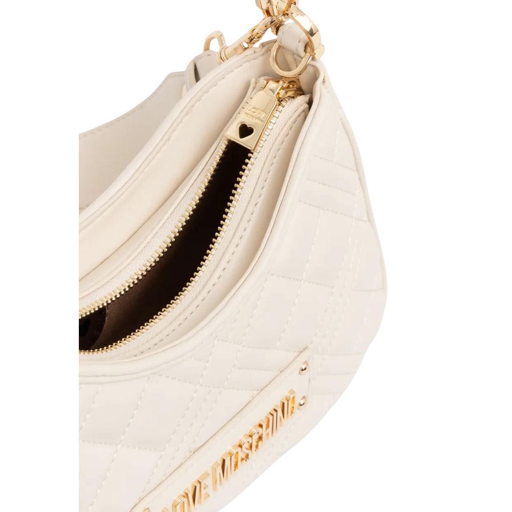 Love Moschino Beige Polyethylene Handbag - Luxe Nova