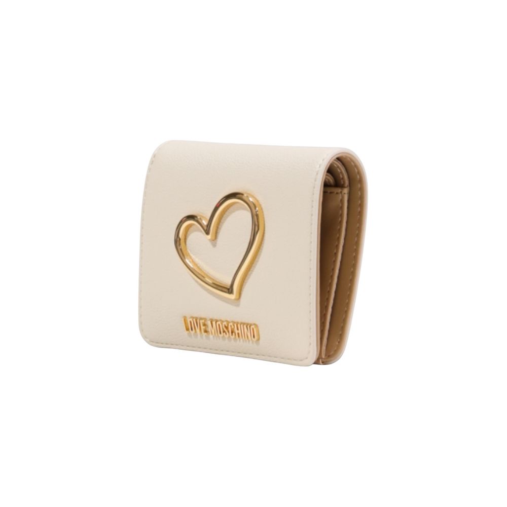 Love Moschino Beige Polyethylene Wallet - Luxe Nova