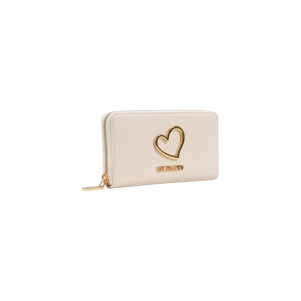Love Moschino Beige Polyethylene Wallet - Luxe Nova