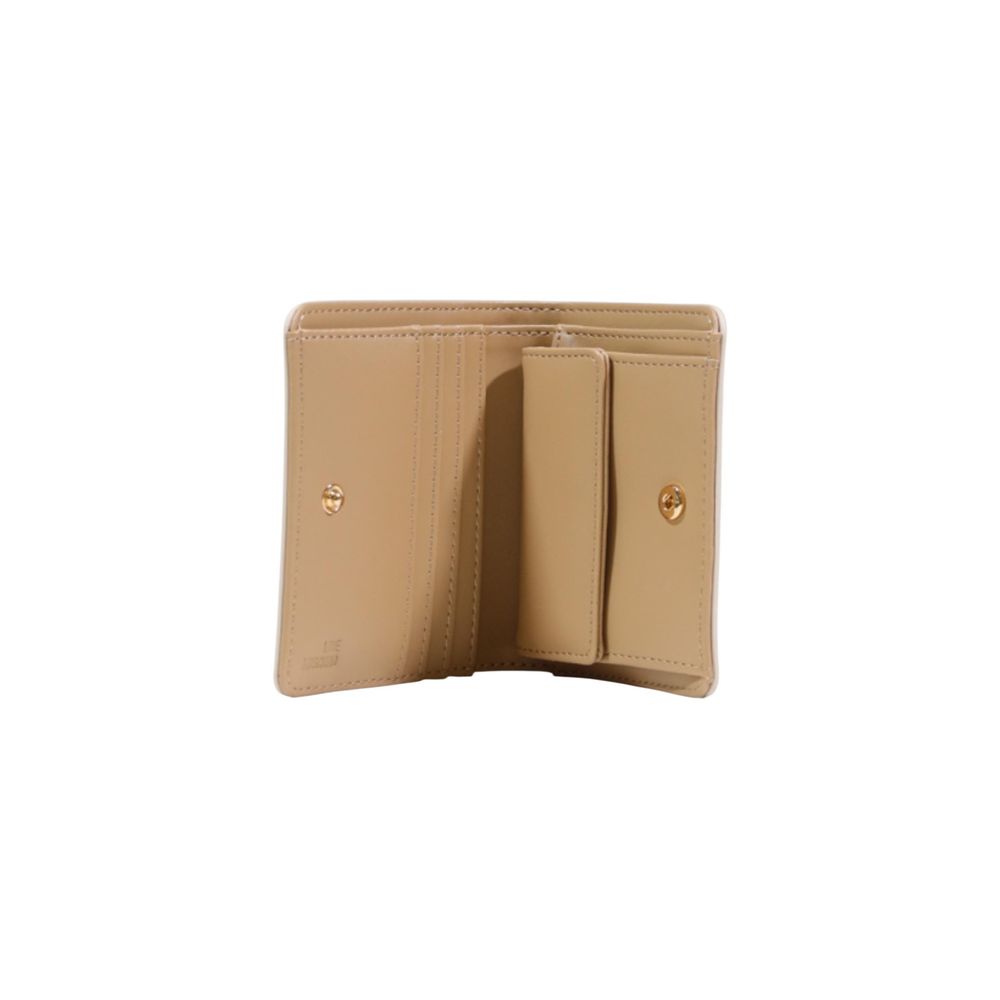 Love Moschino Beige Polyethylene Wallet - Luxe Nova