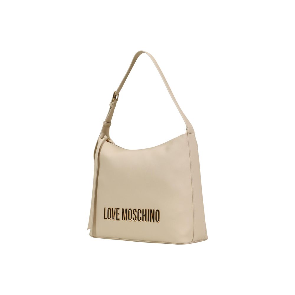 Love Moschino Beige Polyethylene Handbag - Luxe Nova