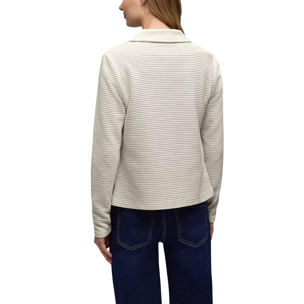 Street One Cream Polyester Blazer - Luxe Nova