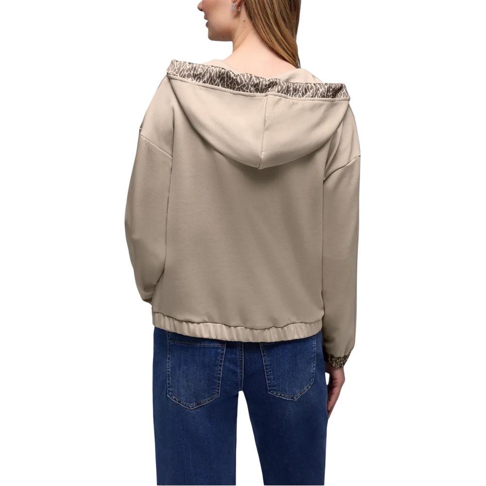 Street One Beige Modal Hoodie - Luxe Nova
