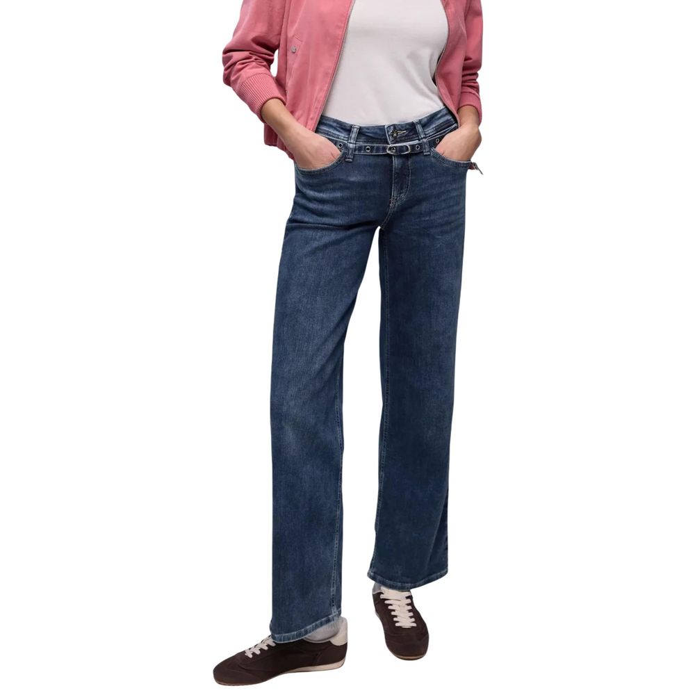 Street One Blue Cotton Relaxed Fit Jeans - Luxe Nova