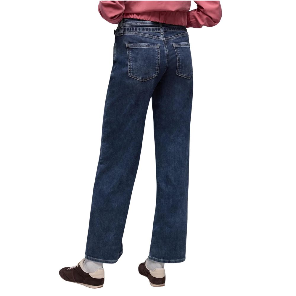 Street One Blue Cotton Relaxed Fit Jeans - Luxe Nova