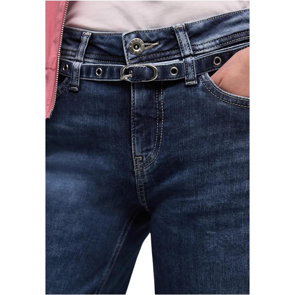 Street One Blue Cotton Relaxed Fit Jeans - Luxe Nova