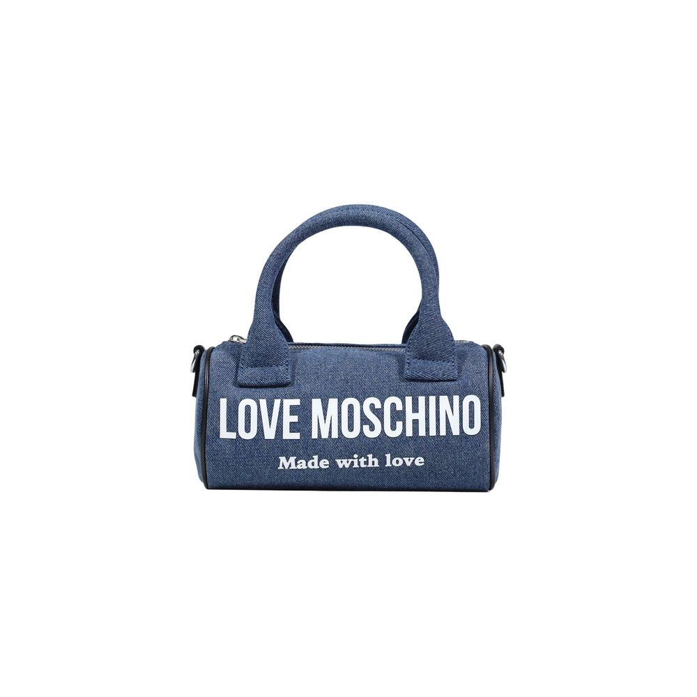 Love Moschino Blue Cotton Handbag - Luxe Nova