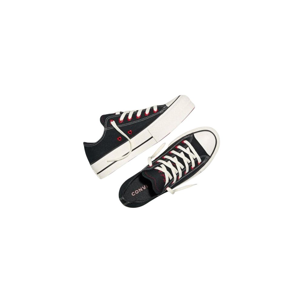 Converse Black Fabric Platform Sneakers - Luxe Nova