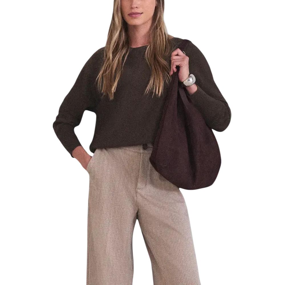 Street One Brown Viscose Sweatshirt - Luxe Nova